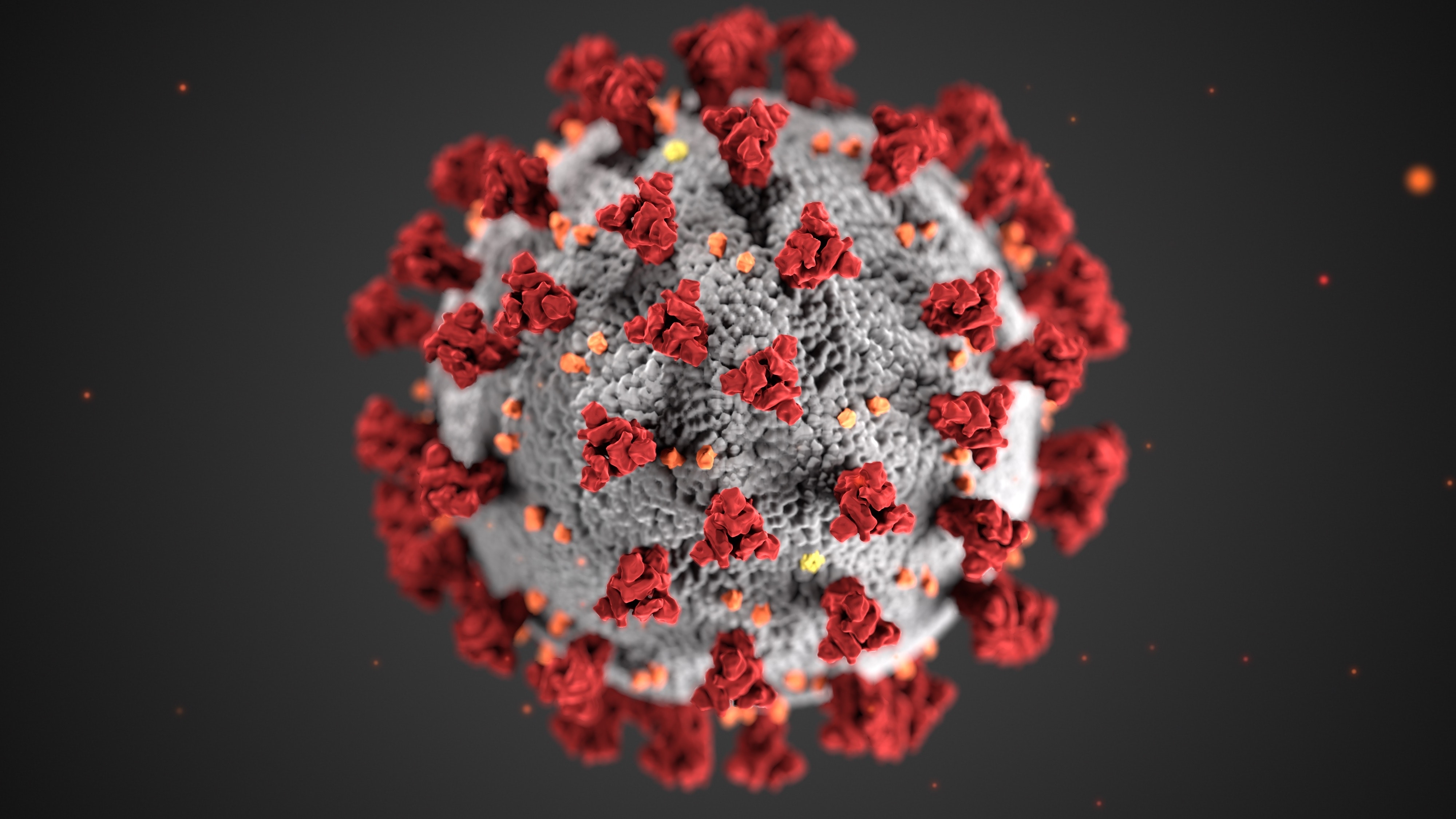 Darstellung eines Virus.