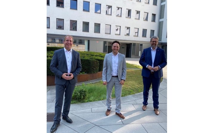 Randolf Stich; Ammar Alkassar und Patrick Burghardt.