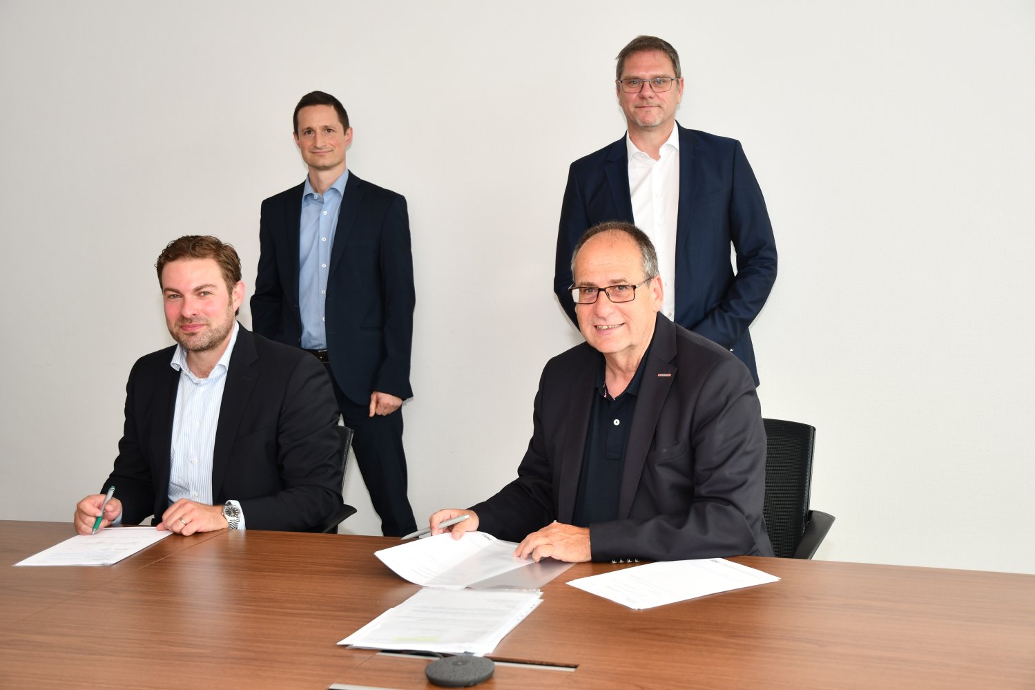 Sandro Zehner; Bertram Huke; Stephan Reimank und Peter De Schrijver.