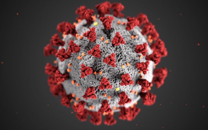Darstellung eines Virus.