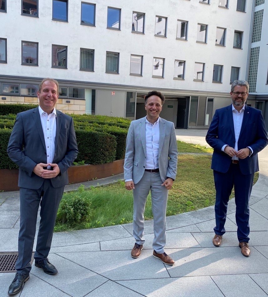 Randolf Stich; Ammar Alkassar und Patrick Burghardt.