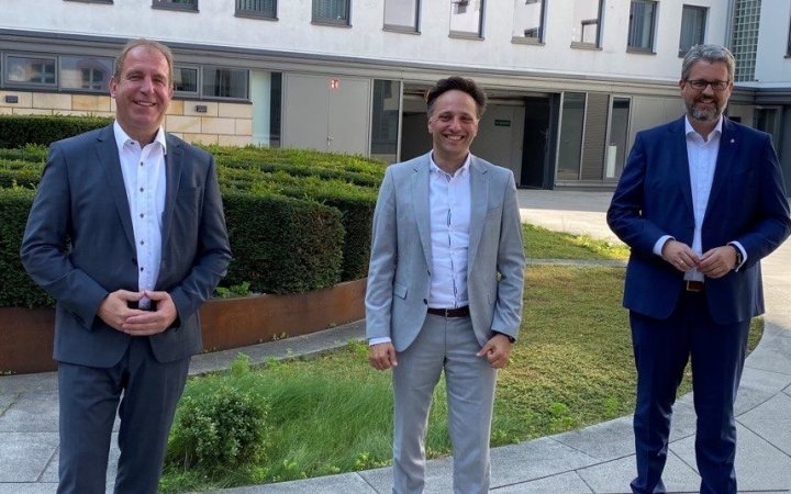 Randolf Stich; Ammar Alkassar und Patrick Burghardt.