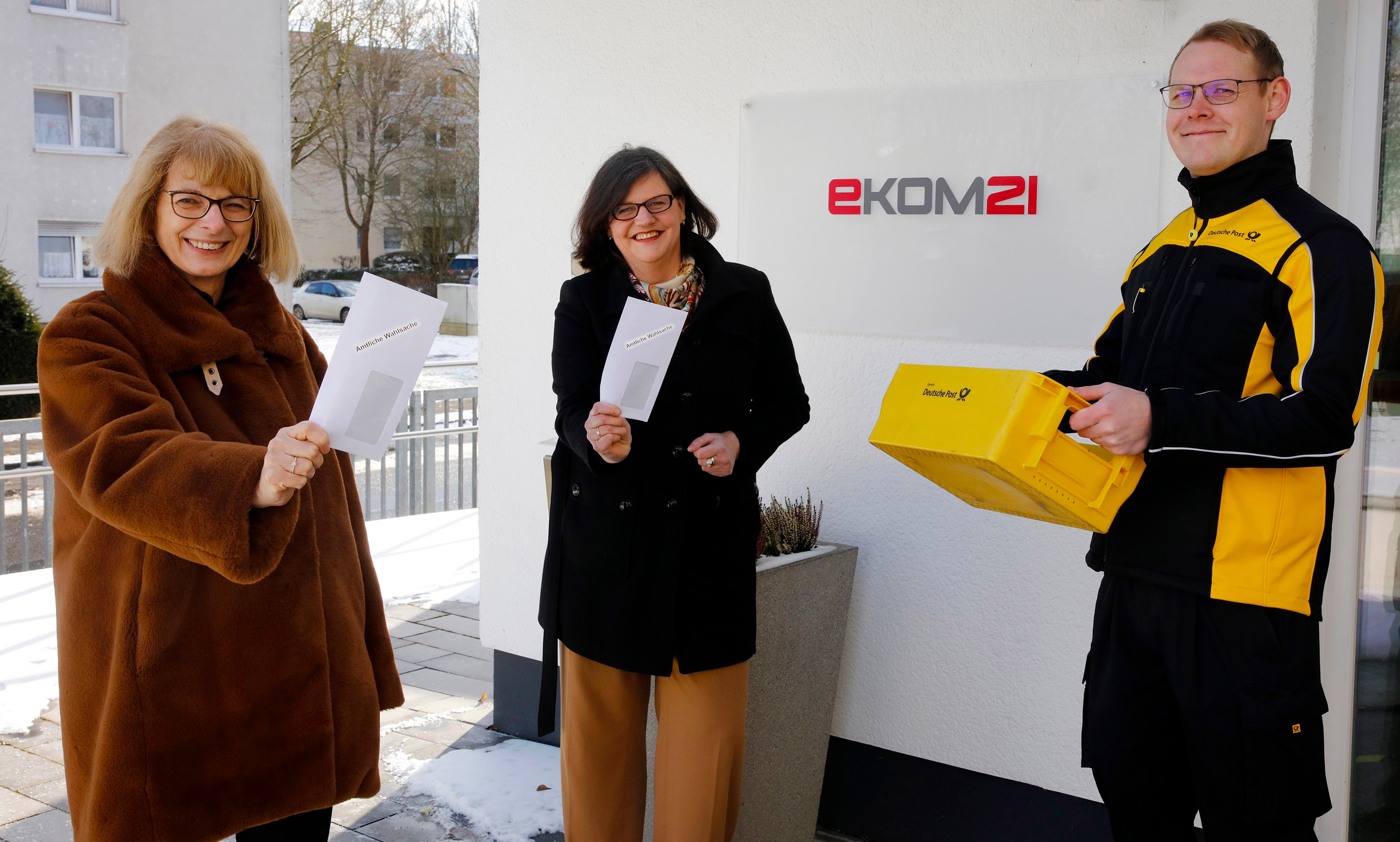 Gabriele Büsse; Tanja Roth und Manuel Eckhardt.