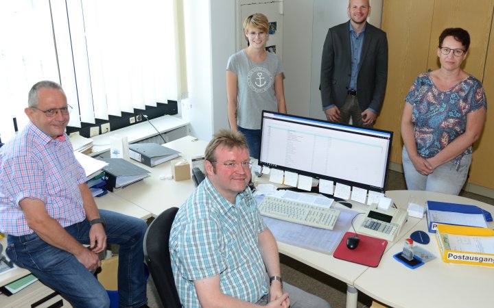 Rainer Fritsch; Anna Wiegand; Markus Nebe; Christian Diste und Bianka Hansmann.