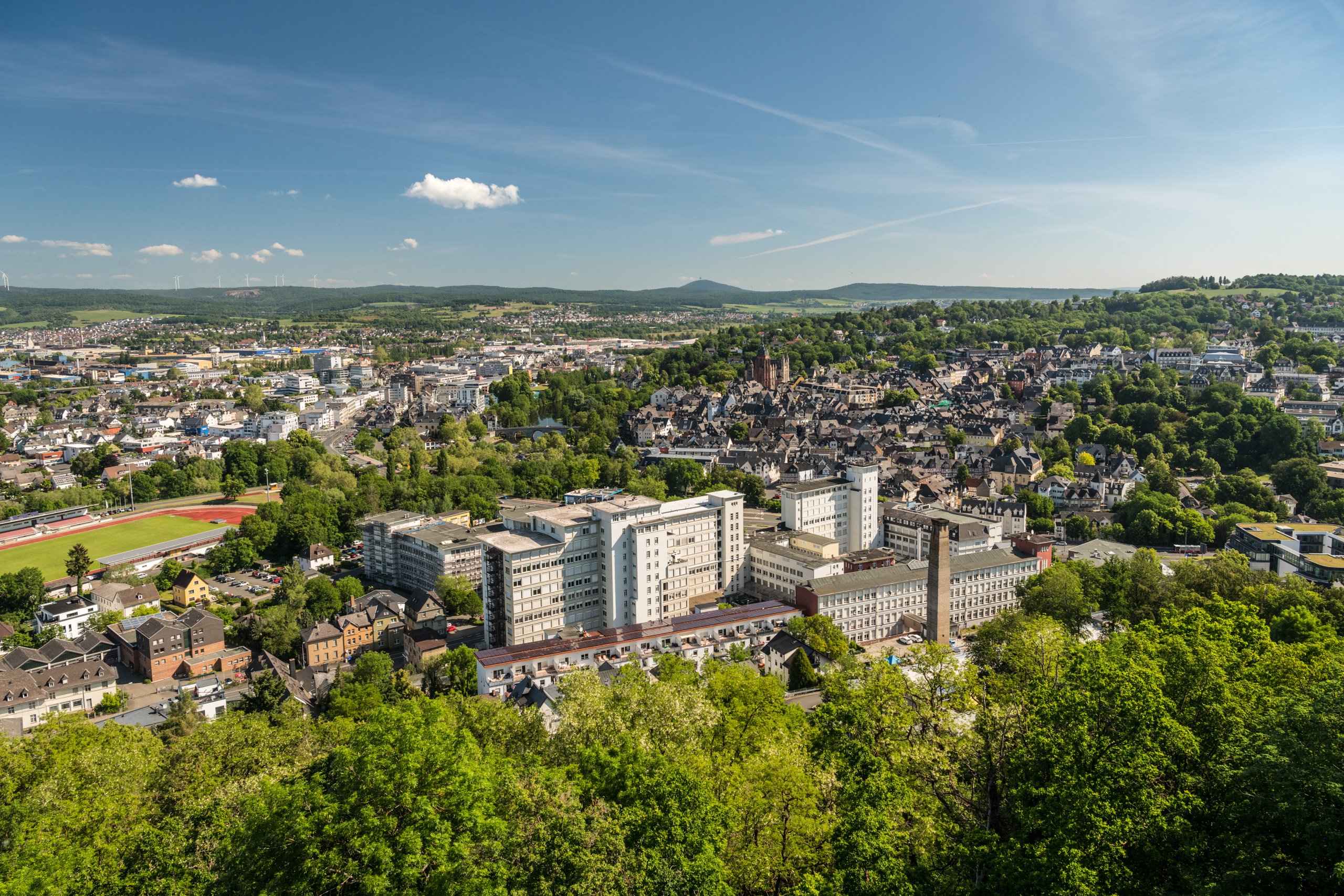 Großaufnahme der Stadt Wetzlar.