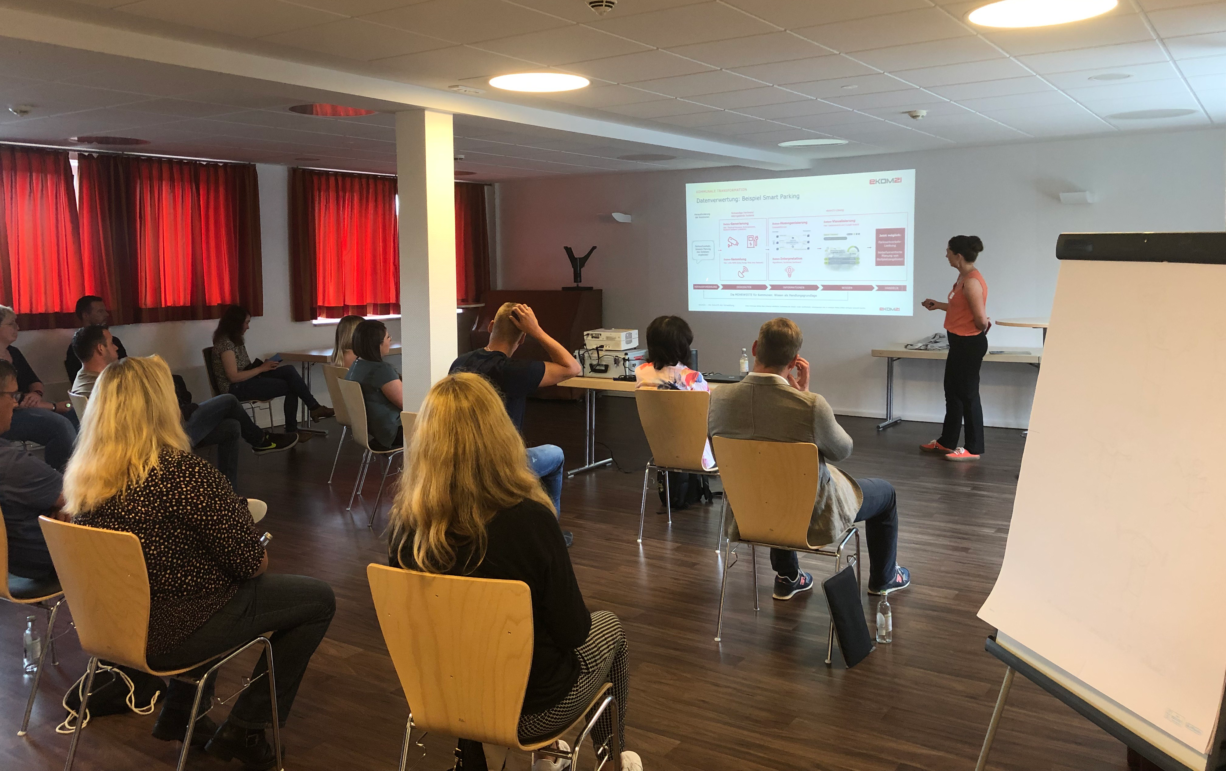 Präsentation während des Digitaltages in der Kommune Waldeck-Frankenberg.