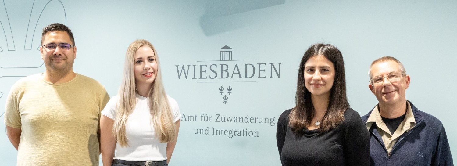 Tugberk Asirt; Elena Ott; Gizem Kaplan und Stefan Weis.