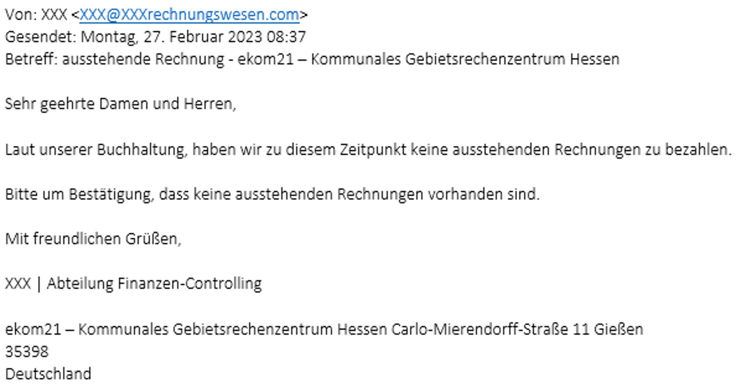 Schriftgrafik einer E-Mail.