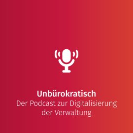 Schriftgrafik; Unbürokratisch-Podcast.